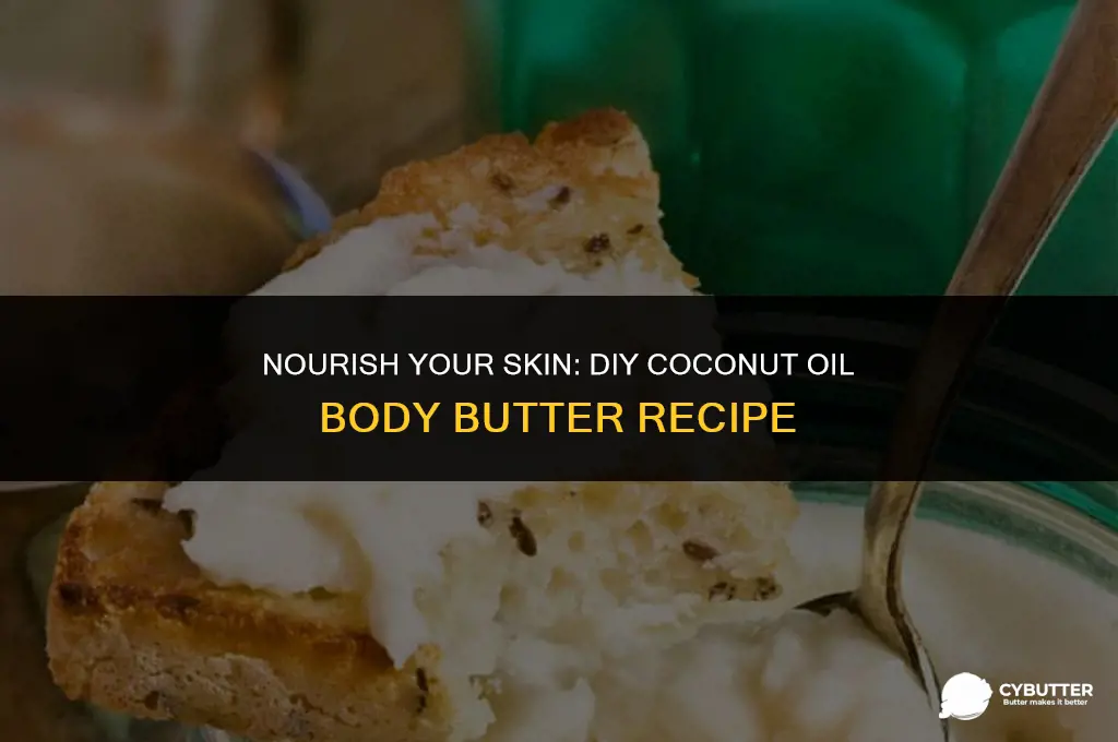 how to make a homemade body butter with coconut oil