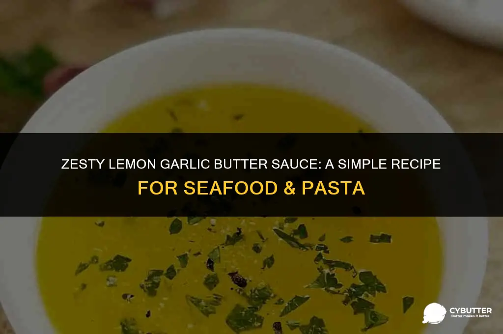 how to make a lemon garlic butter sauce