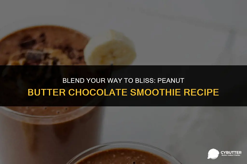 how to make a peanut butter chocolate smoothie
