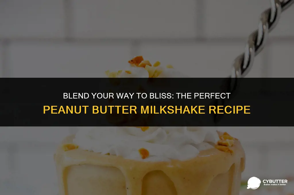 how to make a penut butter milkshake