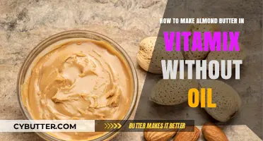 Homemade Almond Butter in Vitamix: Oil-Free & Delicious