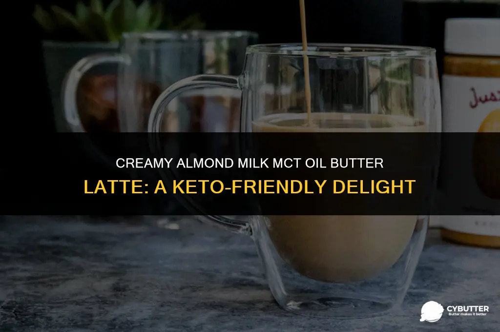 how to make almond milk mct oil butter lattee