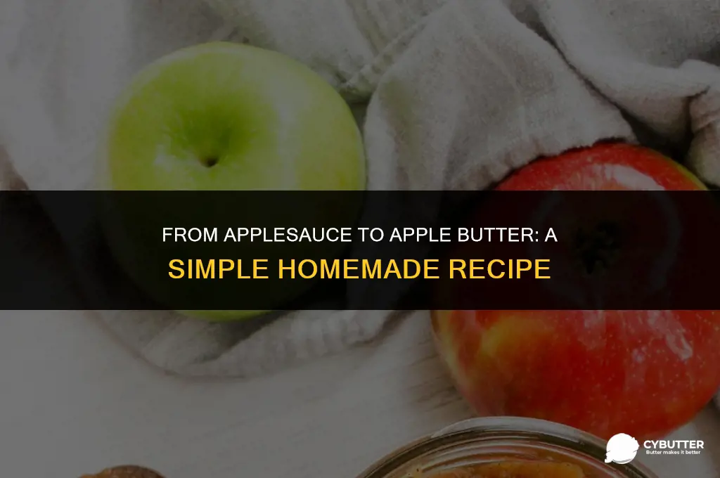 how to make apple butter with applesauce