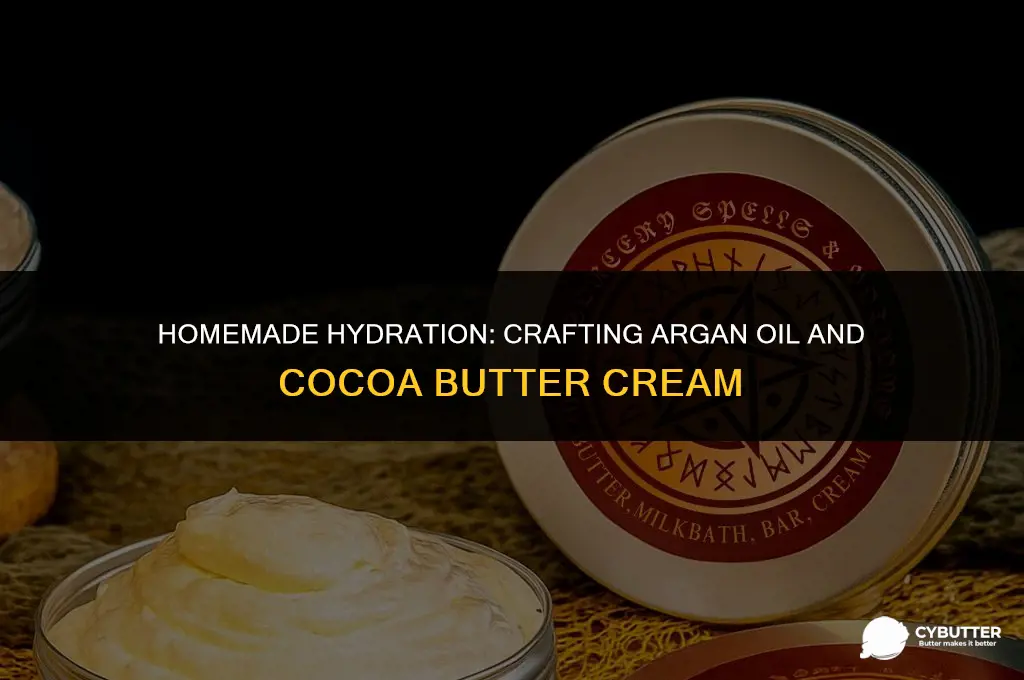 how to make argan oil and coco butter cream