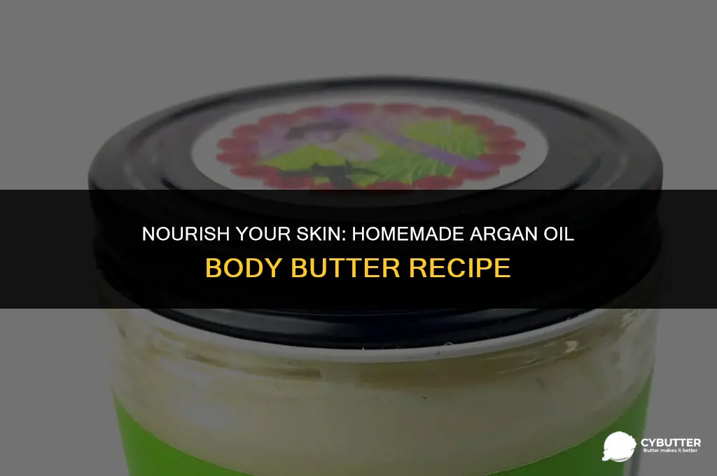 how to make argan oil body butter