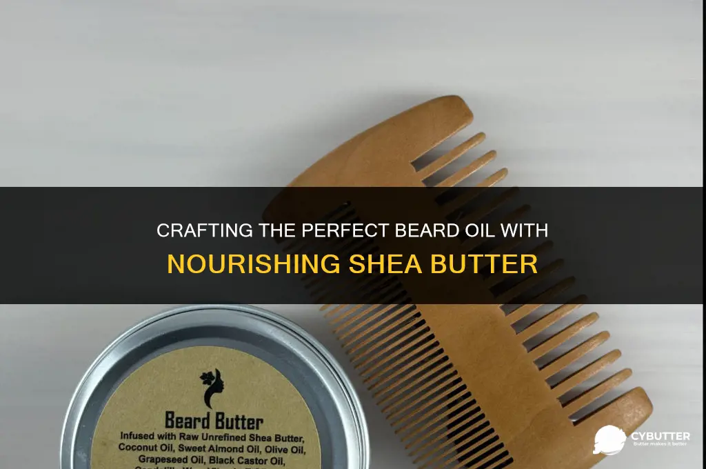 how to make beard oil with shea butter