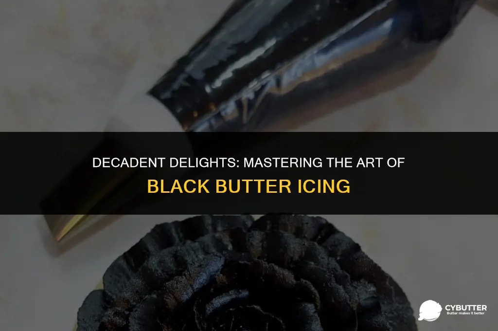 how to make black butter icing