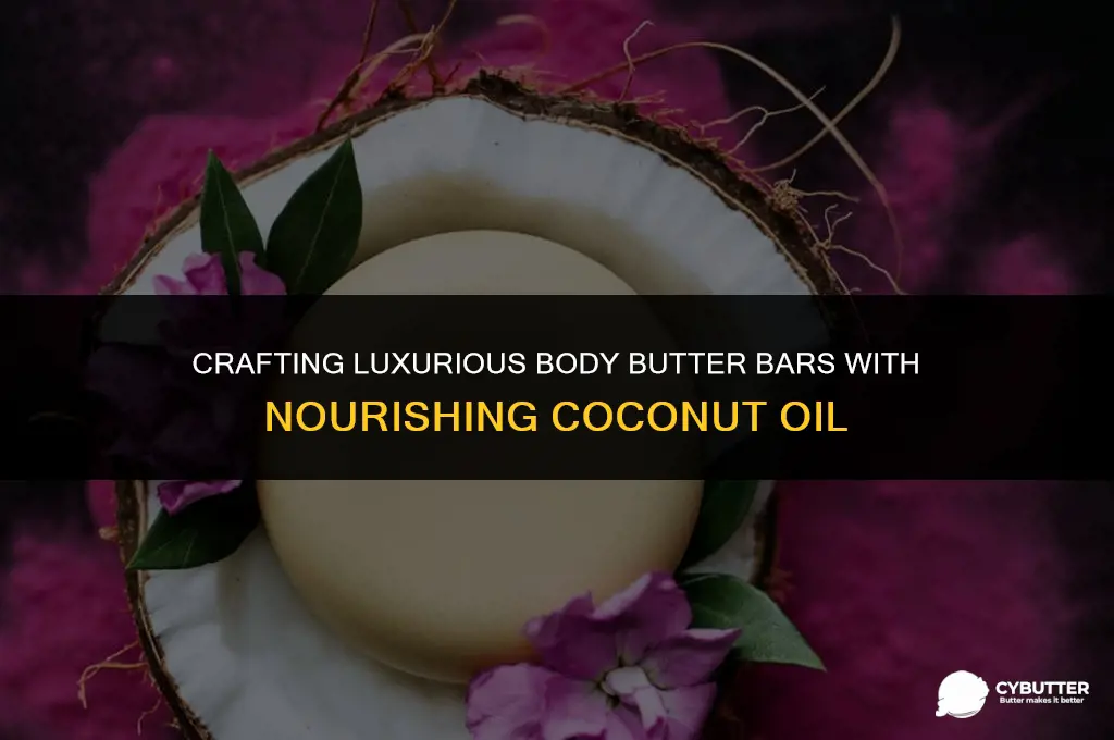 how to make body butter bars with coconut oil