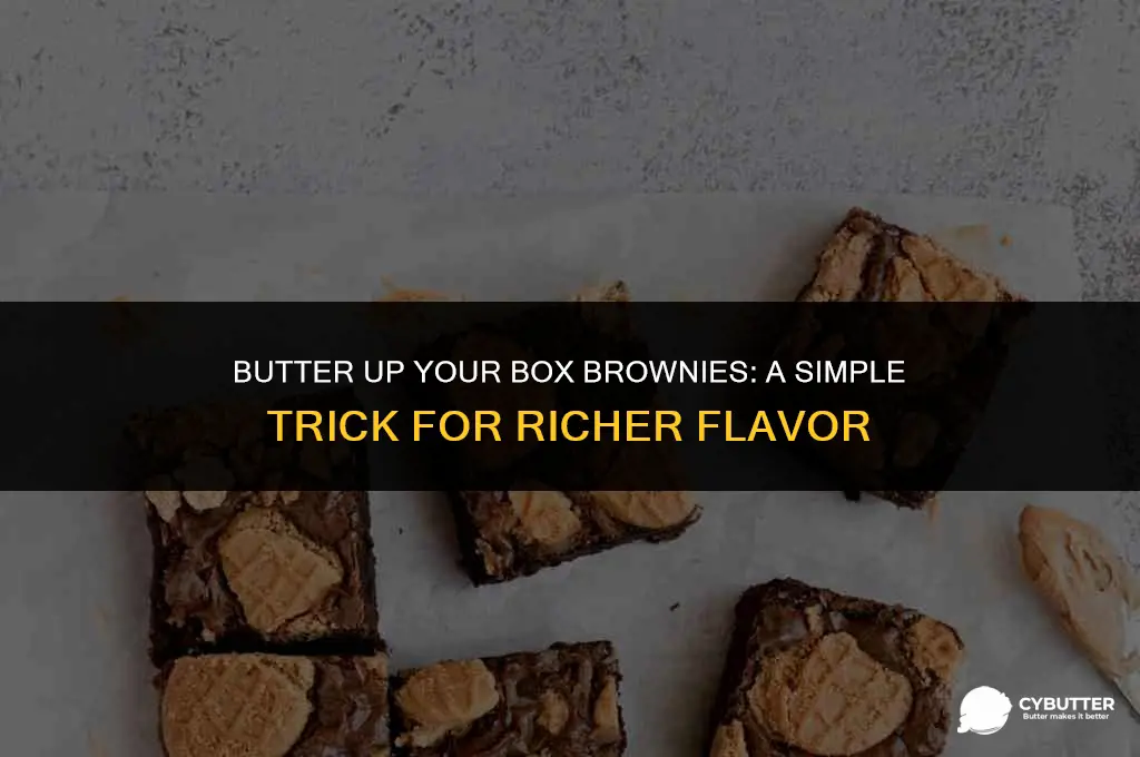 how to make box brownies better with butter