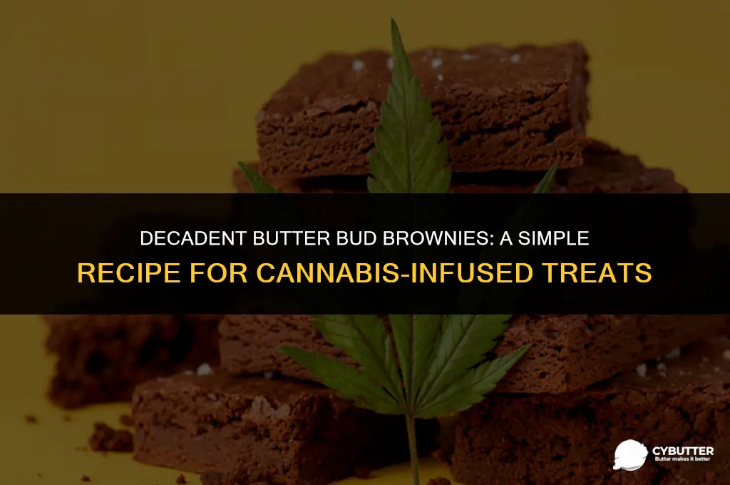 how to make bud brownies with butter