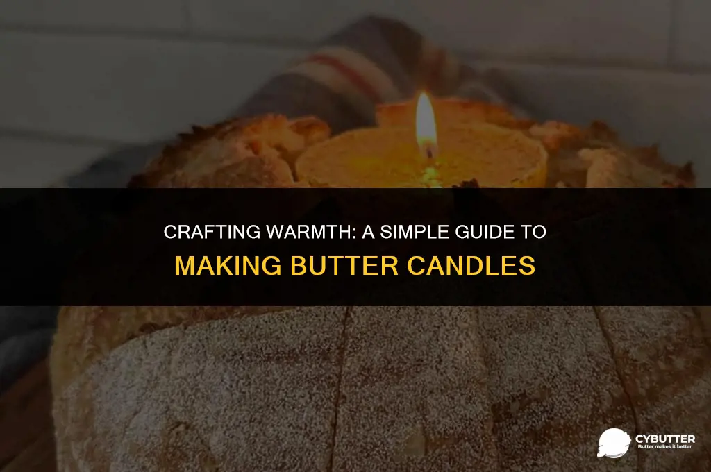 how to make butter candle
