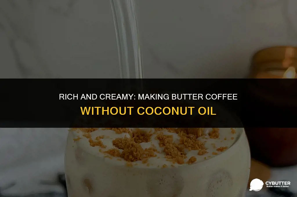 how to make butter coffee without cocnut oil