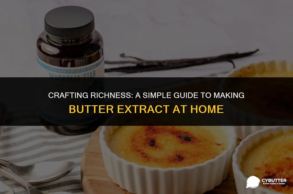 how to make butter extract