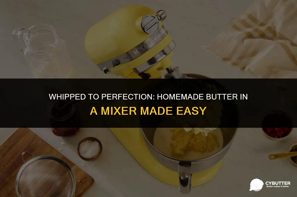 how to make butter from cream in a mixer