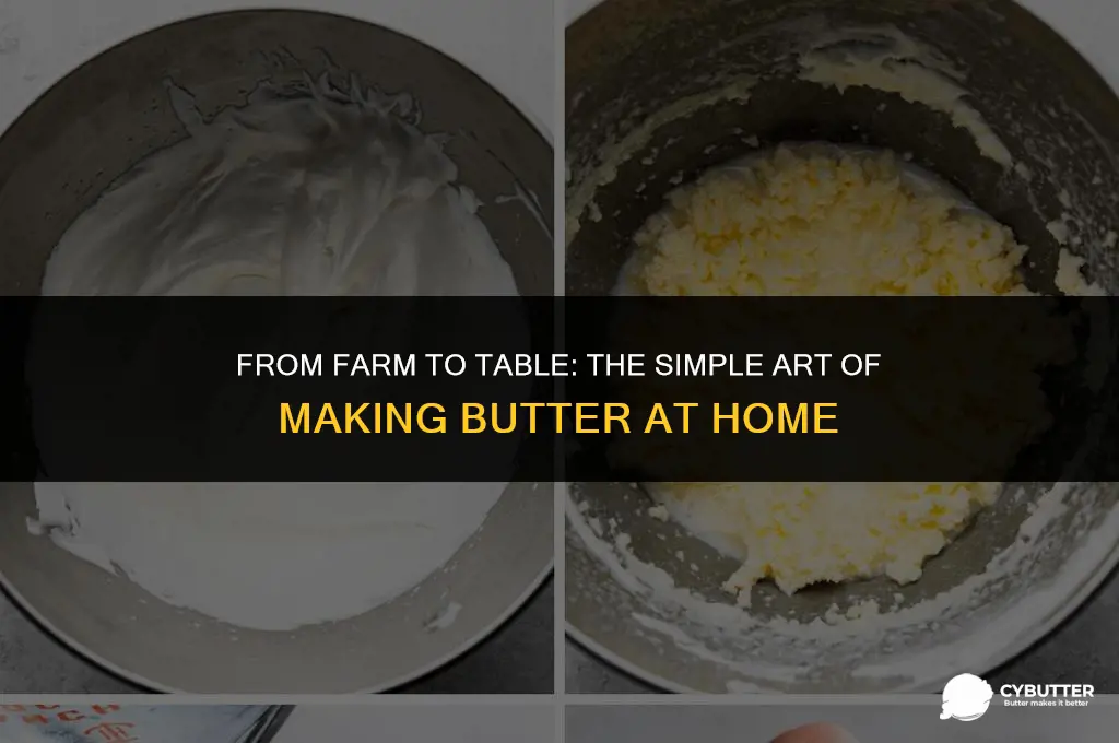 how to make butter from fresh cow milk