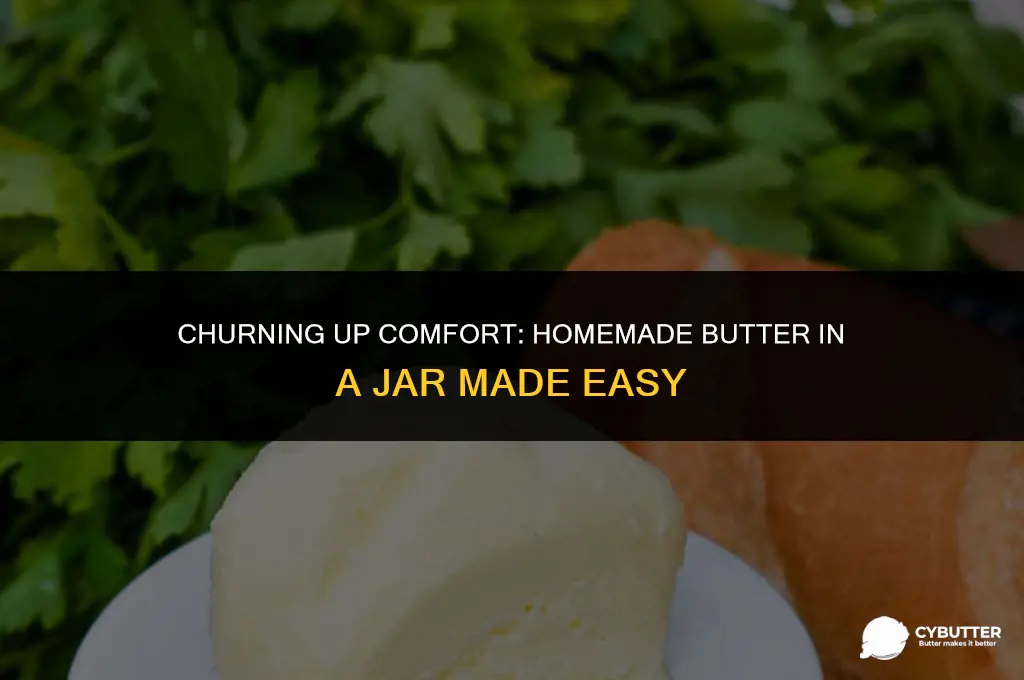 how to make butter from heavy cream in a jar
