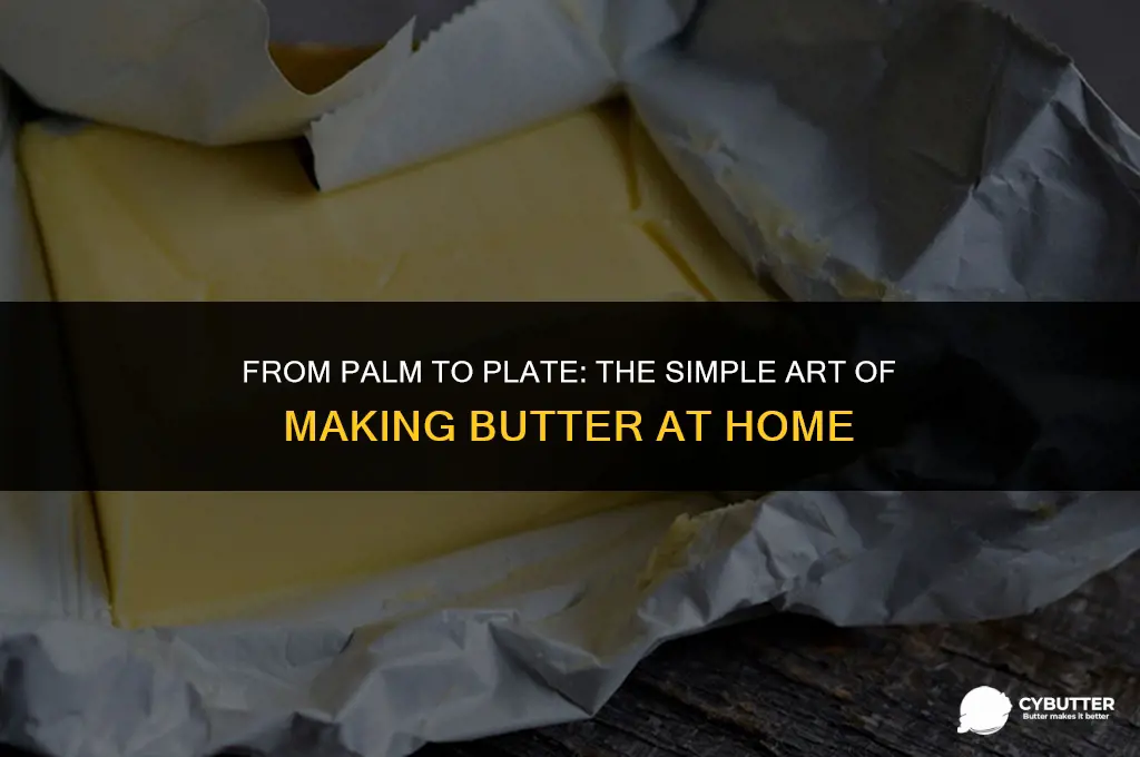 how to make butter from palm oil