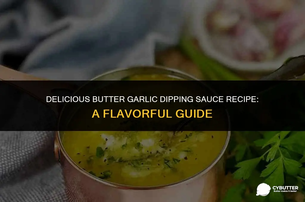 how to make butter garlic dipping sauce