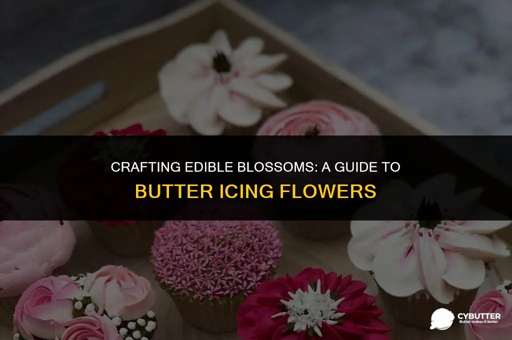 how to make butter icing flowers
