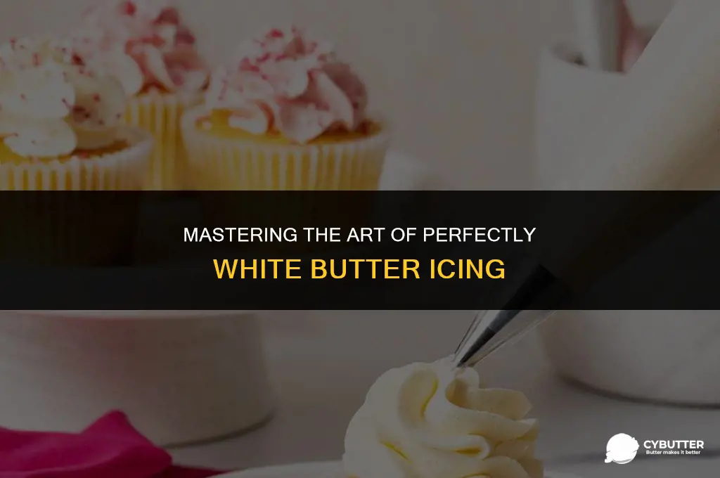 how to make butter icing white