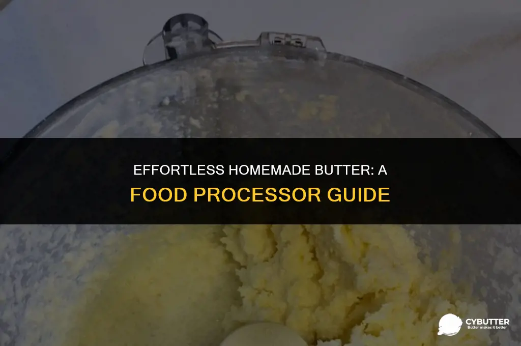how to make butter in a food processor