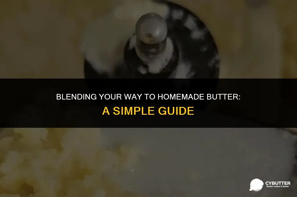 how to make butter in blender