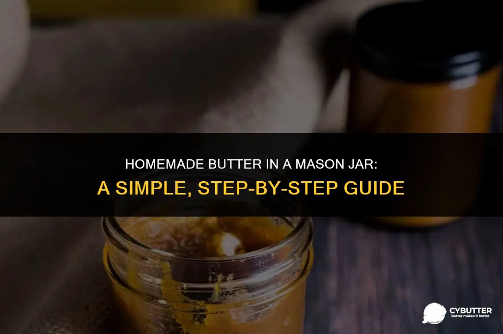 how to make butter in mason jar