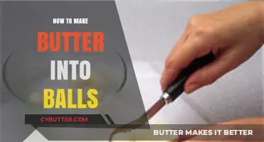 Rolling in Riches: The Art of Shaping Butter into Perfect Balls