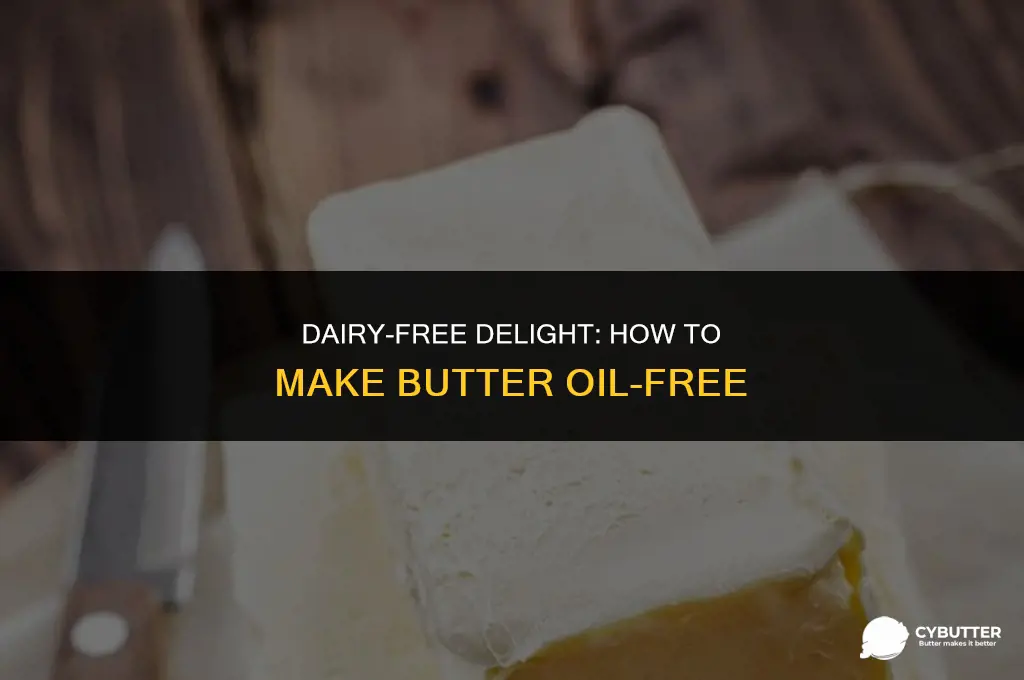 how to make butter oil free