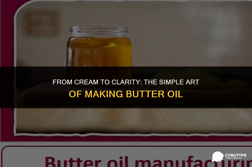how to make butter oil
