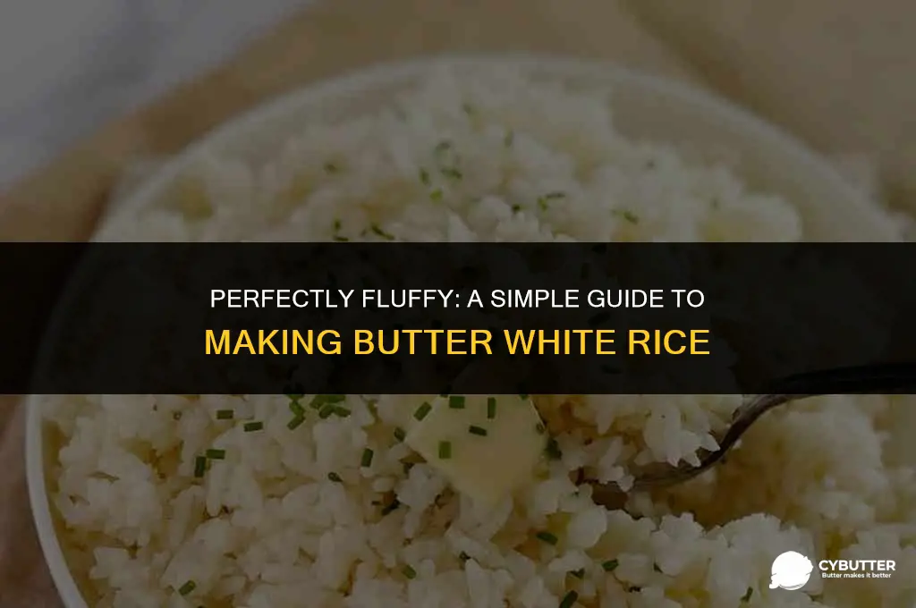 how to make butter white rice