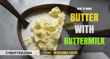 From Sour to Spread: The Simple Art of Making Butter with Buttermilk