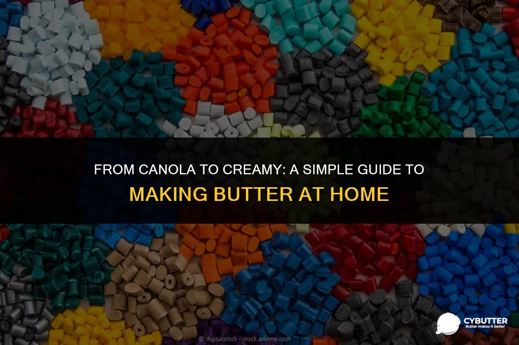 how to make butter with canola oil