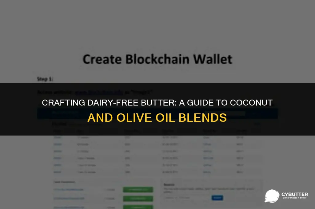 how to make butter with coconut oil and olive oil