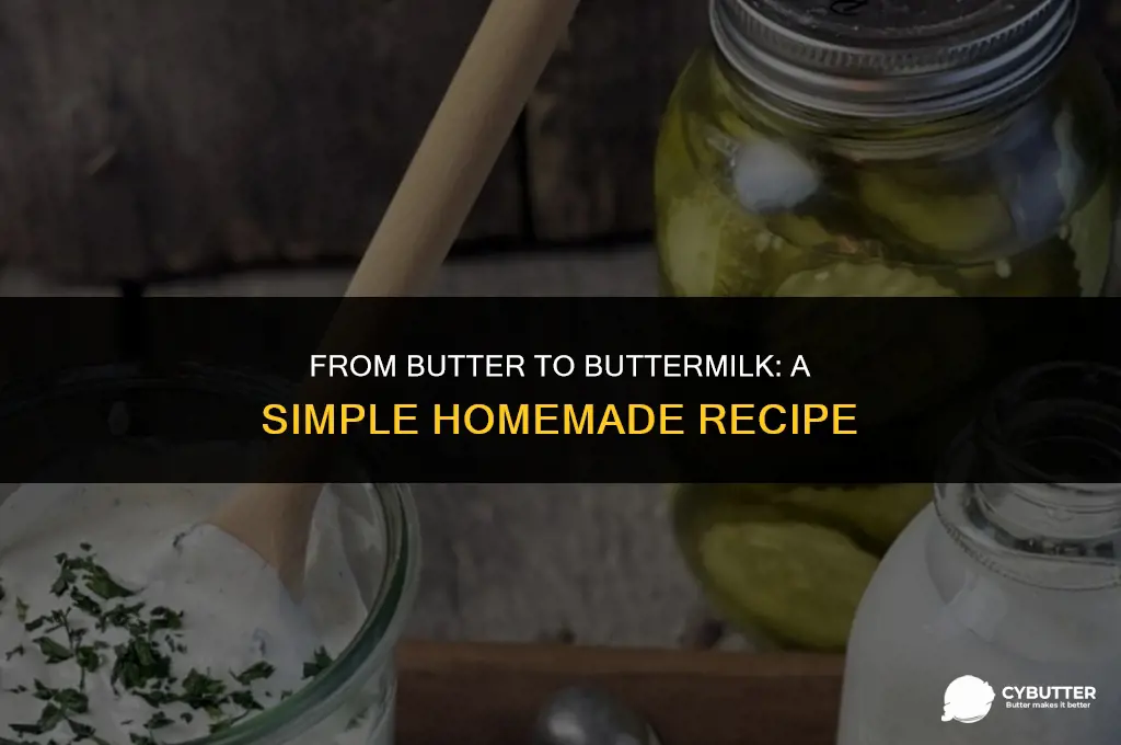 how to make buttermilk after making butter