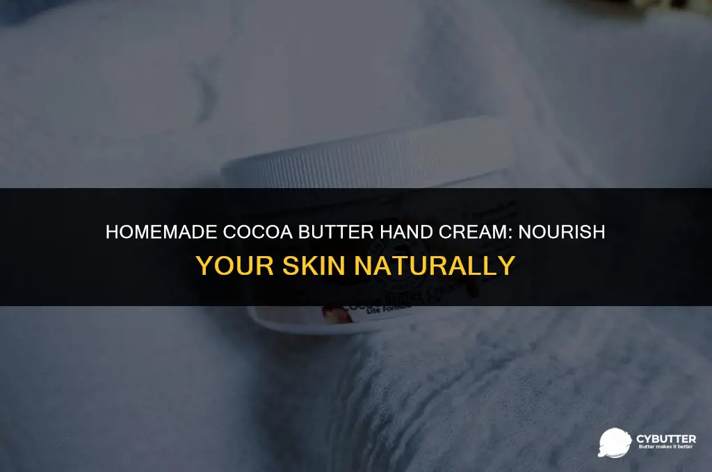 how to make cocoa butter hand cream