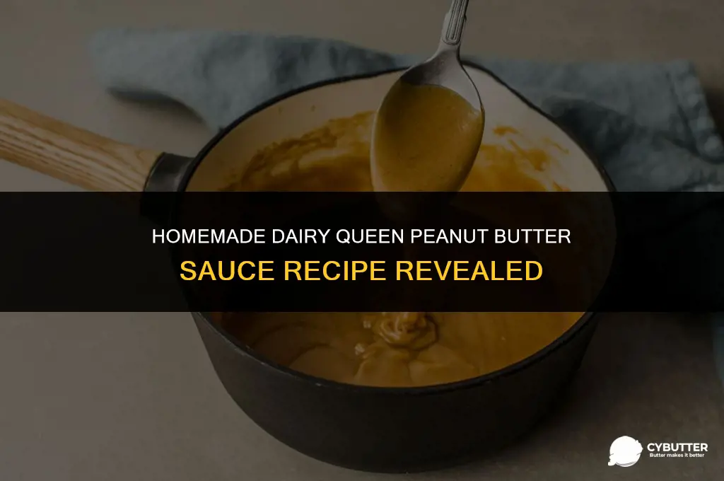 how to make dairy queen peanut butter sauce