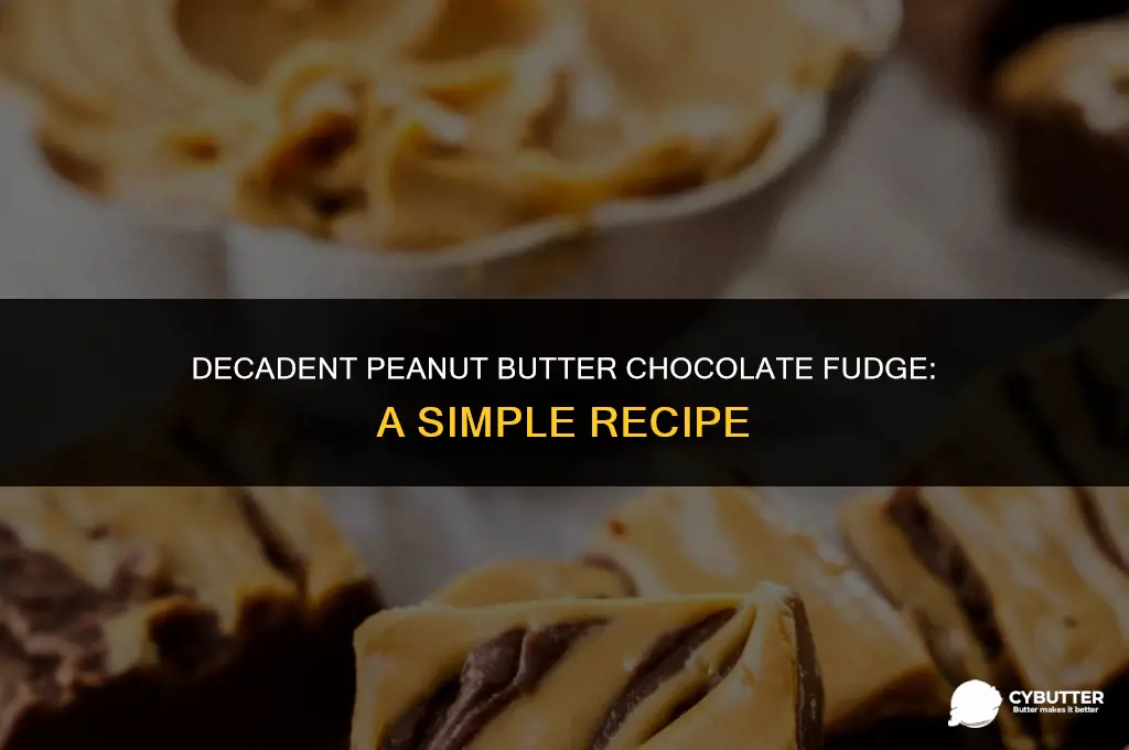 how to make fudge with peanut butter and chocolate
