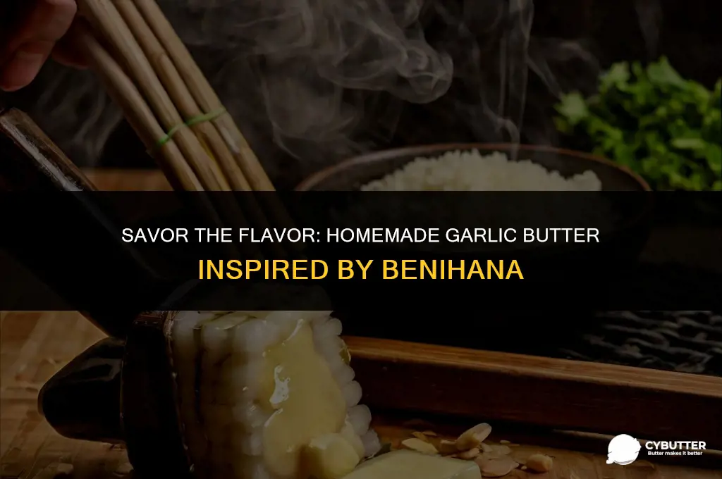 how to make garlic butter from benihana