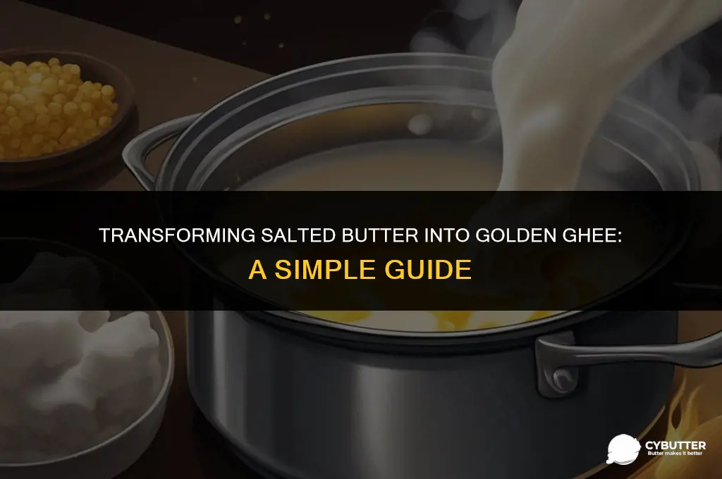 how to make ghee from salted butter