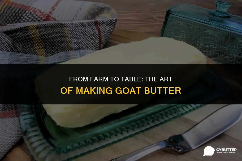 how to make goat butter