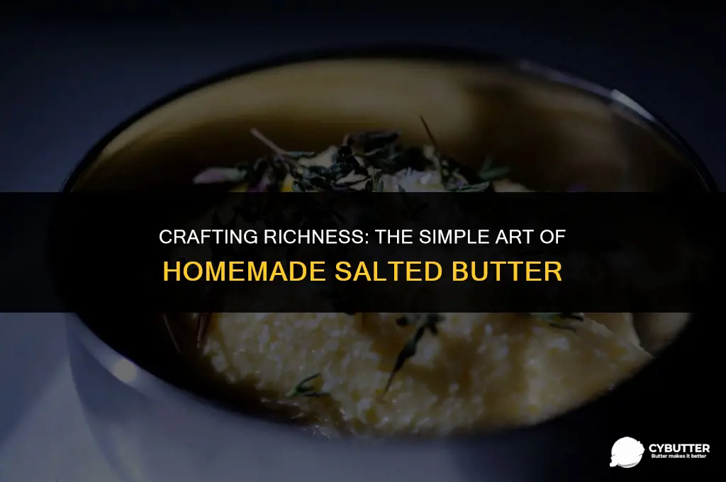 how to make homemade salted butter