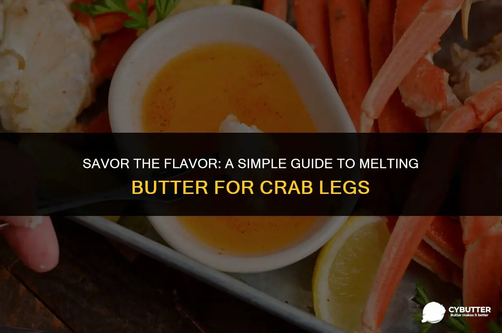 how to make melted butter for crab legs