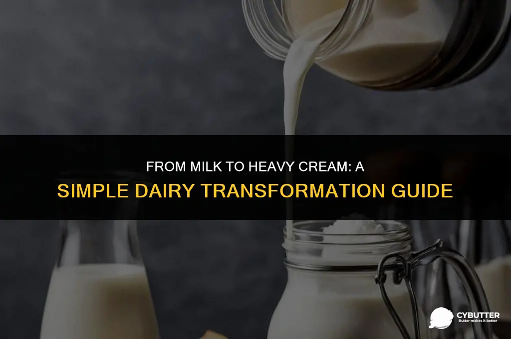 how to make milk into heavy cream