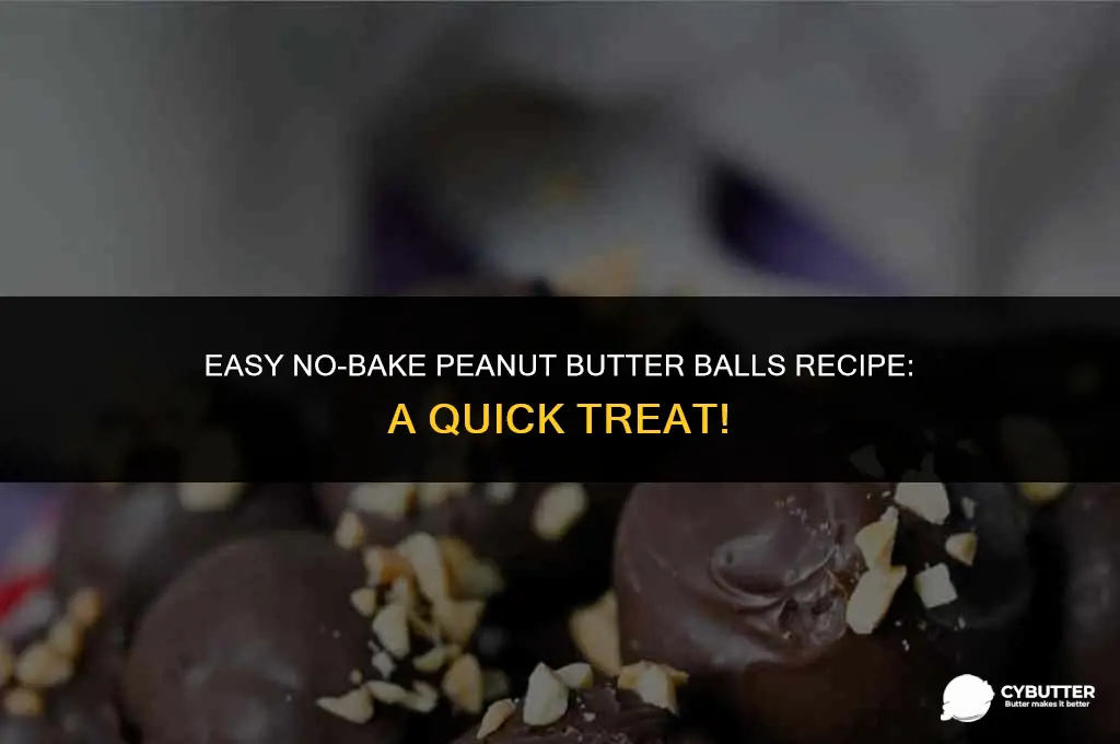 how to make no bake peanut butter balls