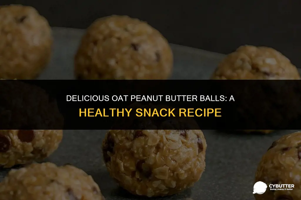 how to make oat peanut butter balls