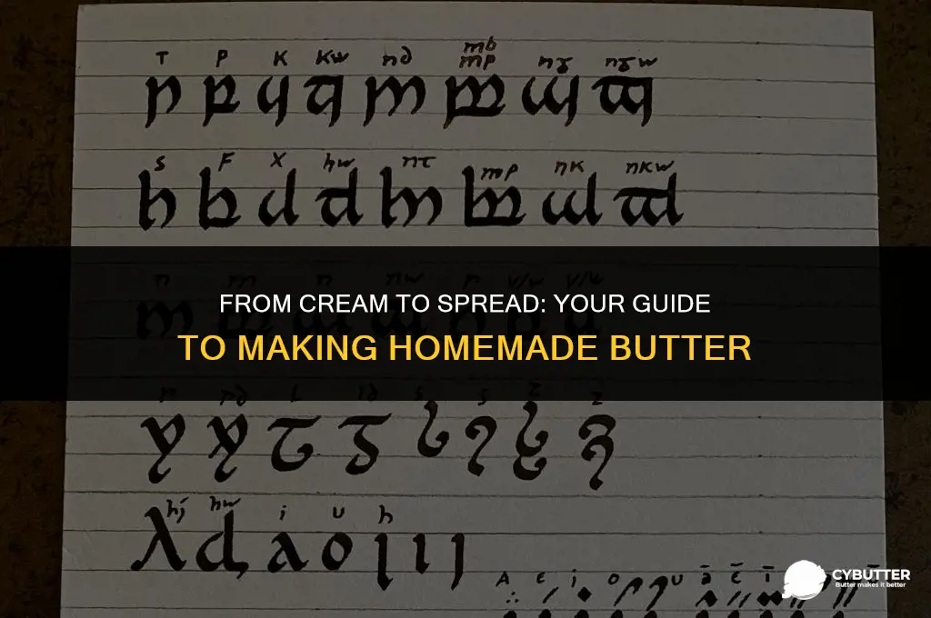 how to make own butter