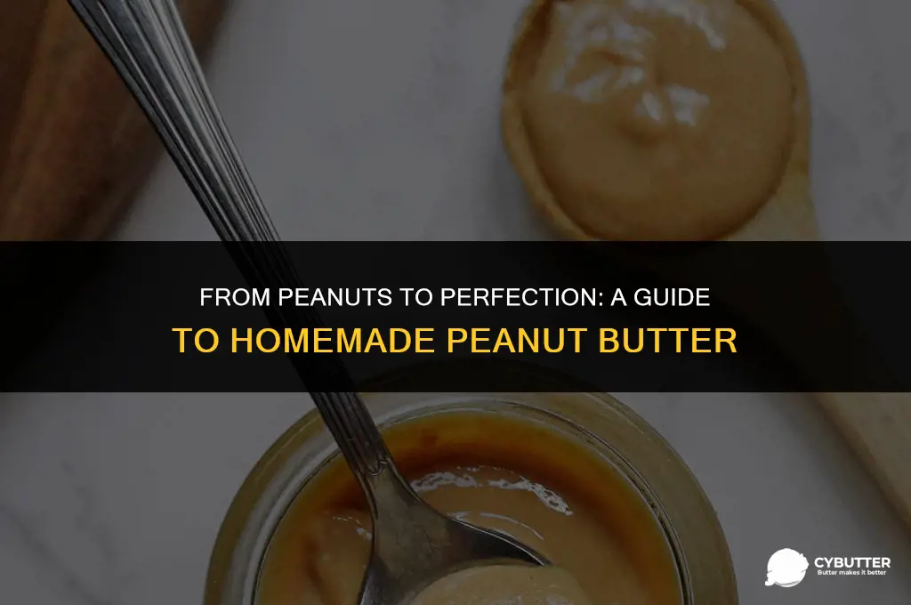 how to make peanut butter from raw peanuts