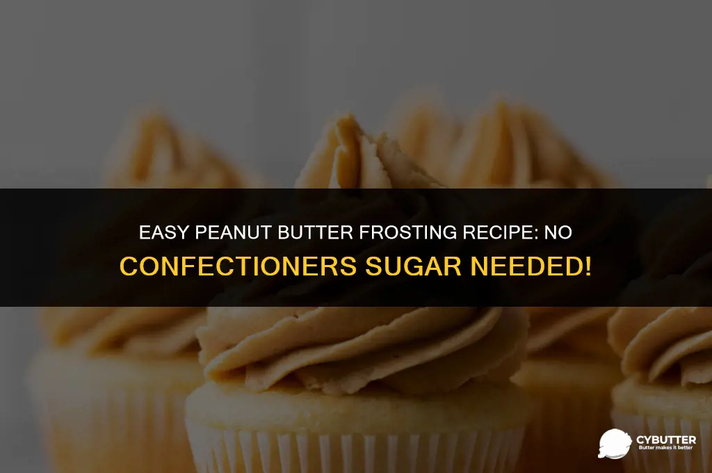 how to make peanut butter frosting without confectioners sugar