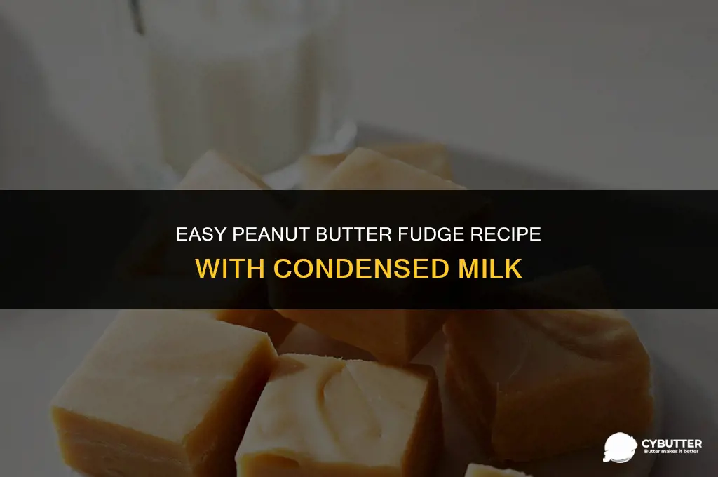 how to make peanut butter fudge with condensed milk